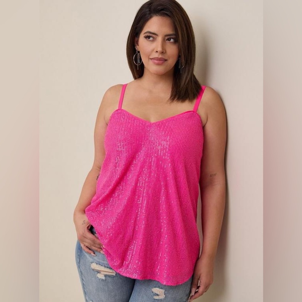 Torrid Sophie Sequin Swing Cami NEW!
